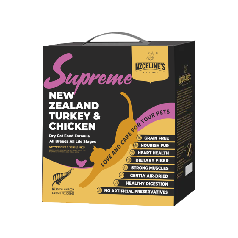 NZCeline's Chicken & Turkey Dry Cat Food 1.5KG