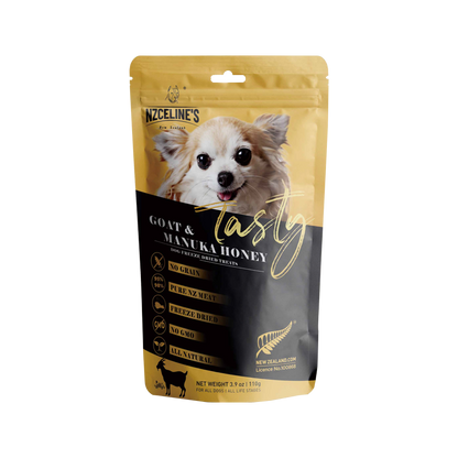 NZCeline's Tasty Goat and Manuka Honey Freeze Dried Dog Treat 110G